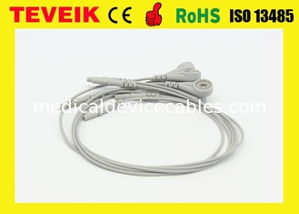 Многоразовый медицинский OEM/ODM DIN1.5 7 водит кабель Leadwire рекордера ECG Holter с кнопкой